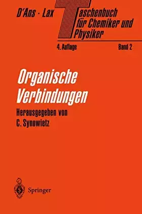 Couverture du produit · Taschenbuch für Chemiker und Physiker: Band II Organische Verbindungen