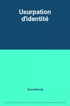Couverture du produit · Usurpation d'identité