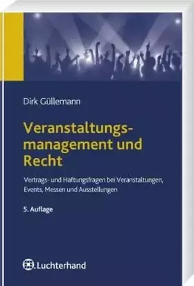 Couverture du produit · Veranstaltungsmanagement und Recht