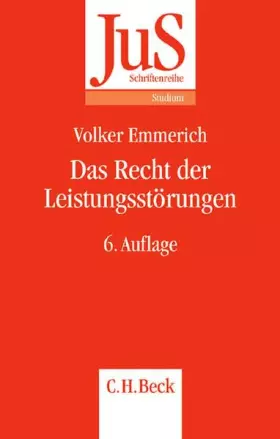 Couverture du produit · Das Recht der Leistungsstörungen (JuS-Schriftenreihe/Studium)