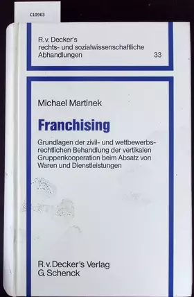 Couverture du produit · Franchising