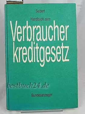 Couverture du produit · Handbuch zum Verbraucherkreditgesetz