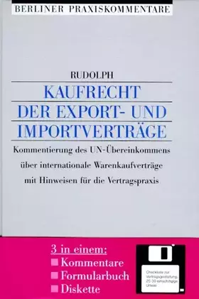 Couverture du produit · Kaufrecht der Exportverträge und Importverträge, m. Diskette (3 1/2 Zoll)