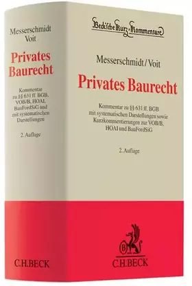 Couverture du produit · Privates Baurecht: Kommentar zu §§ 631 ff. BGB (Beck'sche Kurz-Kommentare, Band 60)