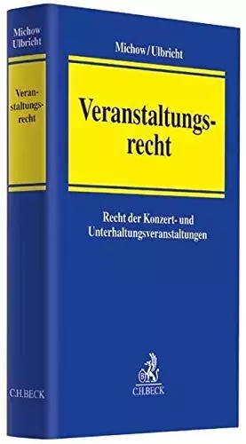 Couverture du produit · Veranstaltungsrecht: Recht der Konzert- und Unterhaltungsveranstaltungen