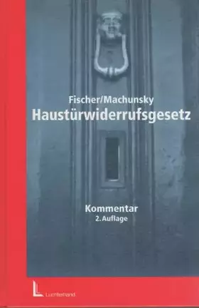Couverture du produit · Haustürwiderrufsgesetz: Kommentar