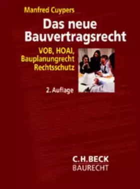 Couverture du produit · Das neue Bauvertragsrecht: VOB-HOAI-Planungsrecht - Rechtsstand: April 2002 (C. H. Beck Baurecht)