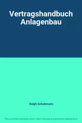 Couverture du produit · Vertragshandbuch Anlagenbau
