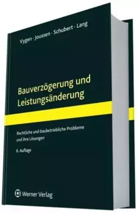 Couverture du produit · Bauverzögerung und Leistungsänderung