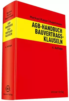 Couverture du produit · AGB-Handbuch Bauvertragsklauseln