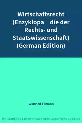 Couverture du produit · Wirtschaftsrecht (Enzyklopädie der Rechts- und Staatswissenschaft) (German Edition)