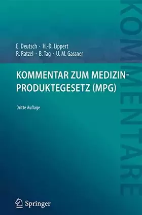 Couverture du produit · Kommentar zum Medizinproduktegesetz (MPG)