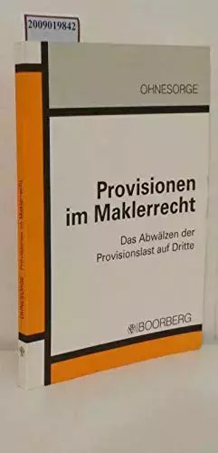 Couverture du produit · Provisionen im Maklerrecht