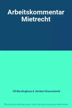 Couverture du produit · Arbeitskommentar Mietrecht