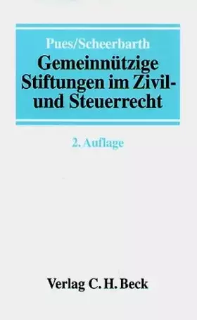 Couverture du produit · Gemeinnützige Stiftungen im Zivil- und Steuerrecht