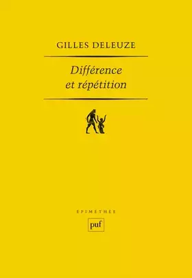 Couverture du produit · Différence et répétition