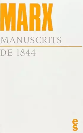 Couverture du produit · Manuscrits de 1844