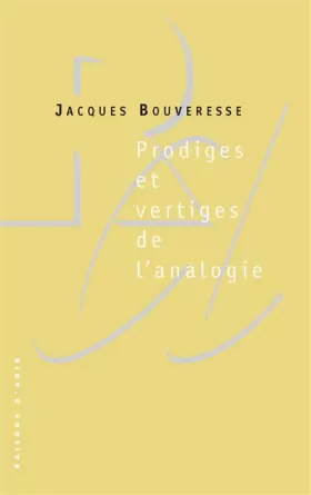 Couverture du produit · Prodiges et vertiges de l'analogie