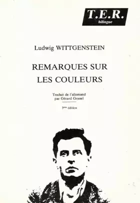 Couverture du produit · Remarques sur les couleurs (TER bilingue)