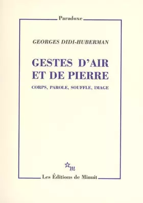 Couverture du produit · Gestes d'air et de pierre