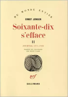 Couverture du produit · Soixante-dix s'efface tome II : 1971-1980