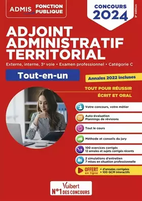 Couverture du produit · Concours Adjoint administratif territorial - Catégorie C - Tout-en-un: Concours externe, interne, 3e voie, examen professionnel