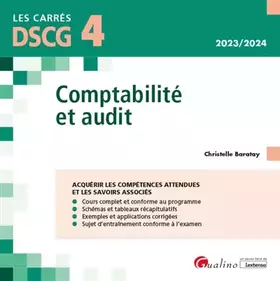 Couverture du produit · DSCG 4 - Comptabilité et audit: Cours et applications corrigées (2023-2024)