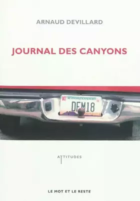 Couverture du produit · Journal des canyons