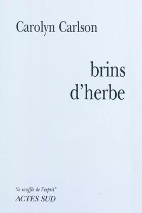 Couverture du produit · Brins d'herbe