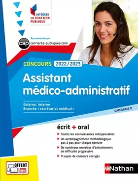 Couverture du produit · Concours Assistant médico-administratif: Tome 24
