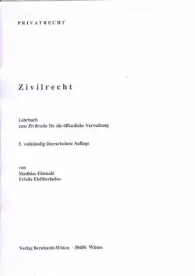 Couverture du produit · Zivilrecht: (keine Auslieferung über den Buchhandel)