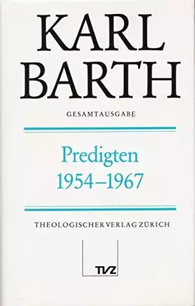 Couverture du produit · Predigten 1954-1967. Herausgegeben von Hinrich Stoevesandt.