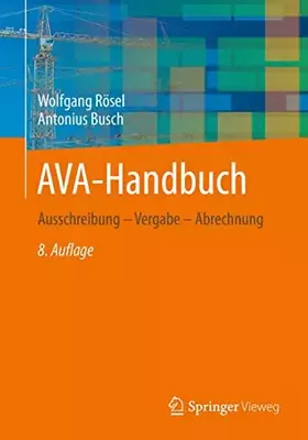 Couverture du produit · AVA-Handbuch: Ausschreibung - Vergabe - Abrechnung