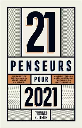 Couverture du produit · 21 penseurs pour 2021: Les meilleurs essais parus dans la presse internationale