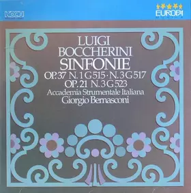 Couverture du produit · Sinfonie Op.37, N.1 G515, Op.37, N.3 G517 & Op.21, N.3 G523 