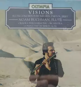 Couverture du produit · Visions, Flute Concertos By Nielsen, Partos, Ibert