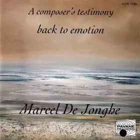 Couverture du produit · A Composers Testimony - Back To Emotion