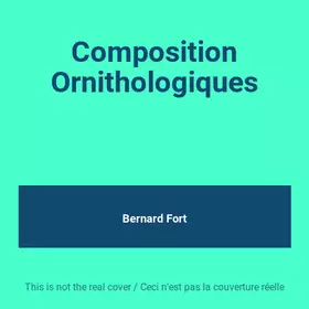 Couverture du produit · Composition Ornithologiques