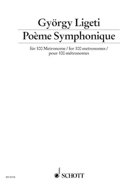 Couverture du produit · Poème Symphonique: 100 metronoms. Partition.