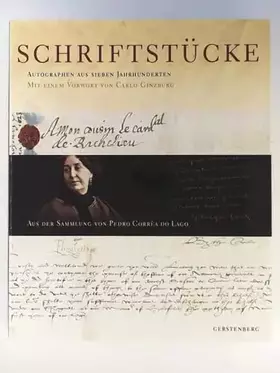 Couverture du produit · Schriftstücke: Autographen aus neun Jahrhunderten