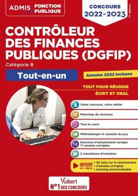 Couverture du produit · Concours Contrôleur des Finances publiques (DGFIP) - Catégorie B - Tout-en-un: Concours 2022-2023