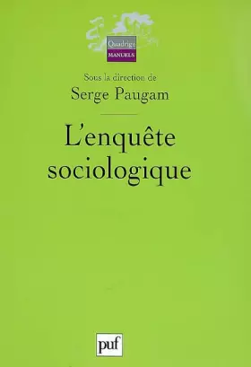 Couverture du produit · L'enquête sociologique