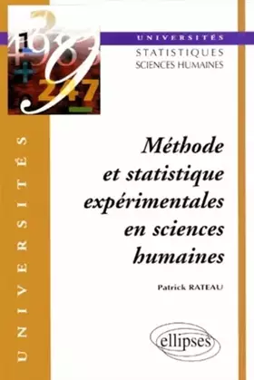 Couverture du produit · Méthode et statistique expérimentales en sciences humaines : Universités statistiques sciences humaine