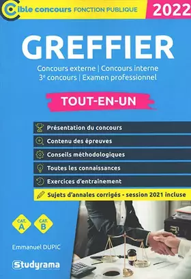 Couverture du produit · Greffier: Concours externe / Concours interne / 3e concours/ Examen professionnel