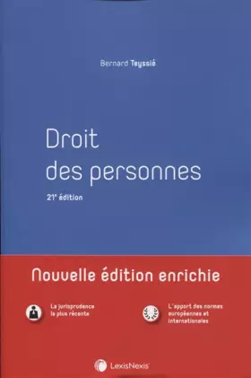 Couverture du produit · Droit des personnes