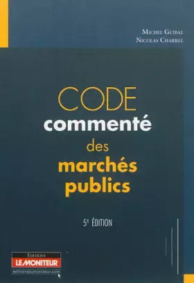 Couverture du produit · Code commenté des marchés publics