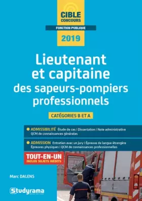 Couverture du produit · Lieutenant et capitaine des sapeurs-pompiers professionnels