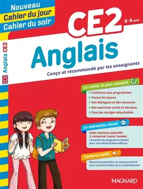 Couverture du produit · Anglais CE2 - Nouveau Cahier du jour Cahier du soir