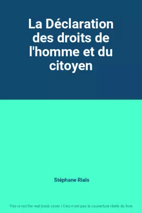 Couverture du produit · La Déclaration des droits de l'homme et du citoyen