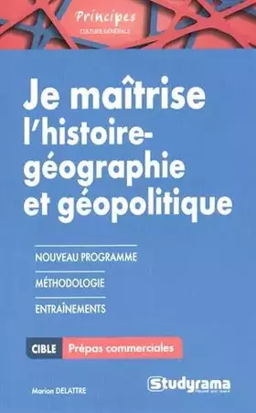 Couverture du produit · Je maîtrise l'histoire-géographie et géopolitique